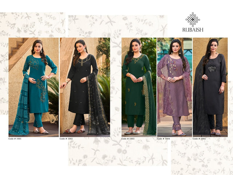 Rubaish Devi Chinon With Beautiful Hand Work stylish Designer Attractive Wear Fancy Kurti