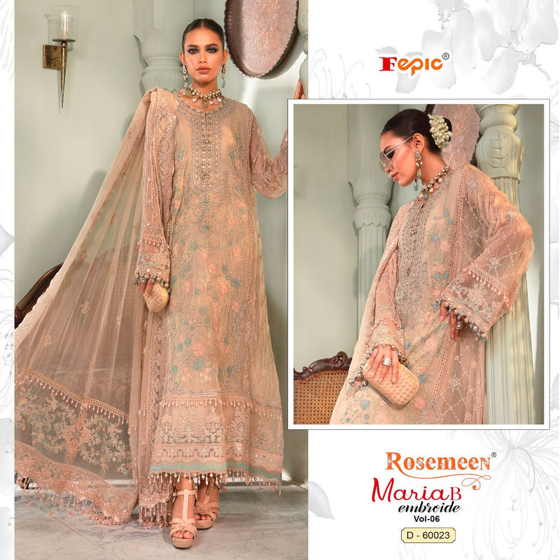 Fepic Rosemeen 60023 Maria B Vol 6 Georgette With heavy Embroidery Work stylish Designer Party Wear Salwar Kameez
