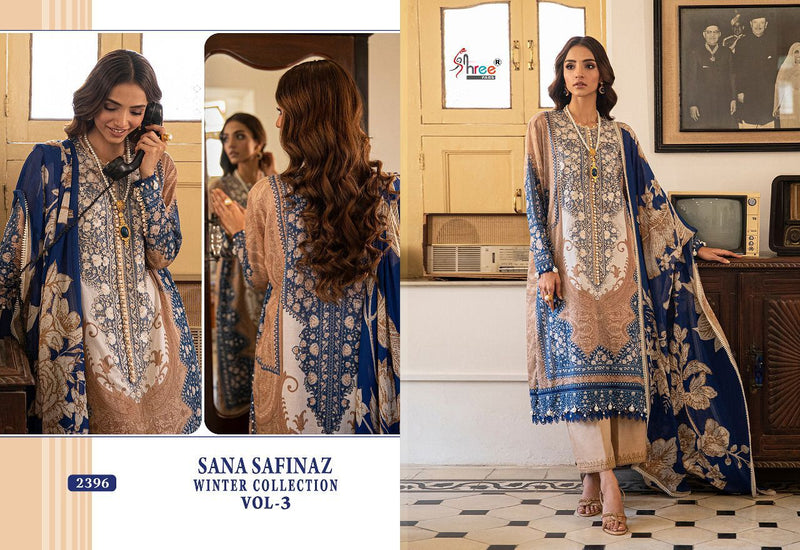 Shree Fabs Sana Safinaz Winter Collection Vol 3 Pashmina With Embroidery Work Stylish Designer Pakistani Salwar Kameez