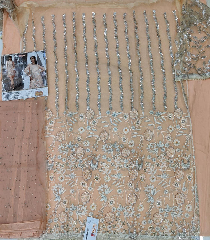 Fepic Rosemeen 1036 F Organza With Heavy Embroidery & Hand Work Stylish Designer Party Wear Salwar Kameez