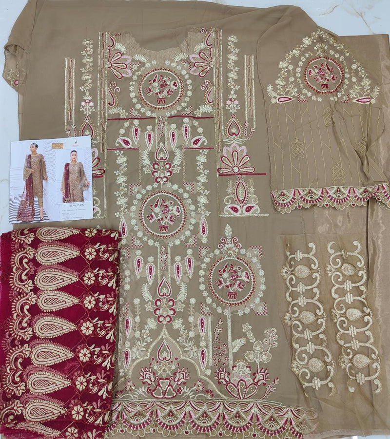 Deepsy Dno 213 Georgette With Heavy Embroidery Work Stylish Designer Wedding Wear Salwar Kameez