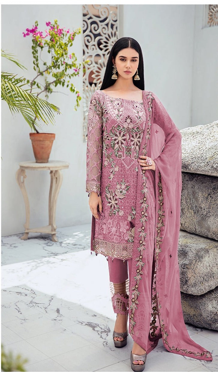 Fepic Rosemeen 5171 D Georgette With heavy Beautiful Heavy Embroidery Work Stylish Designer Party Wear Salwar Kameez