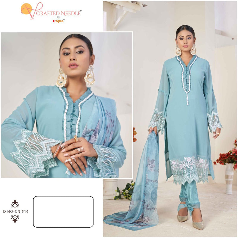 Luxury Dno Cn 16 A Georgette With Heavy Embroidery Work Stylish Designer Casual Wear Pret Kurti