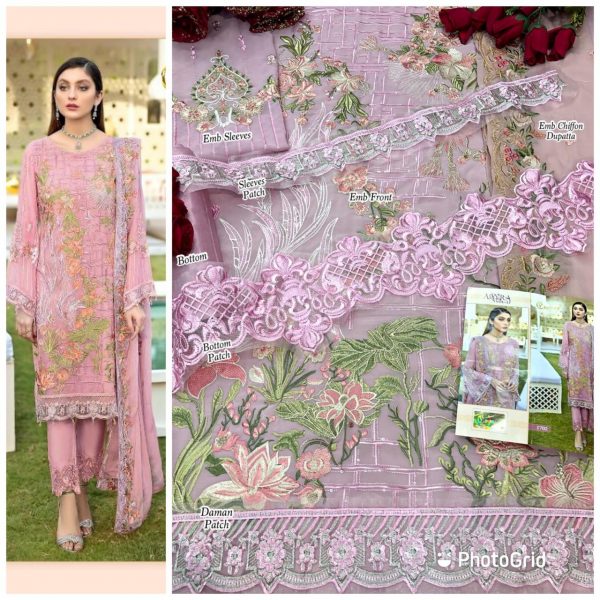 Cosmos Dno 1702 Georgette With Heavy Embroidery Hand Work Stylish Designer Festive Wear Salwar Kameez