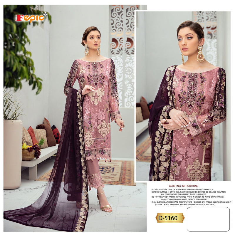 Fepic Rosemeen 5160 Georgette With Heavy Embroidery Work Stylish Designer Wedding Wear Salwar Kameez