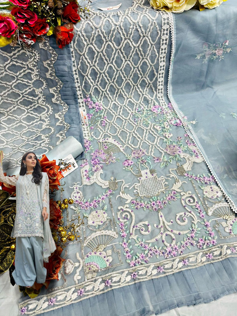 Fepic Rosemeen 1504 C Georgette With Heavy Embroidery Work Stylish Designer Wedding Look Salwar Kameez