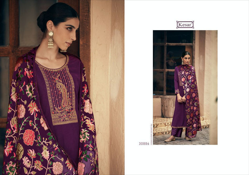 Kesar Brasso Velvet With Beautiful Work Stylish Designer Party Wear Salwar Kameez