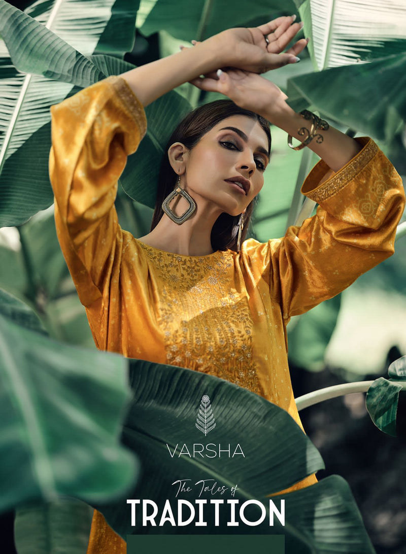 Varsha The Tales Of Tradition Velvet With Heavy Beautiful Work Stylish Designer Party Wear Salwar Kameez