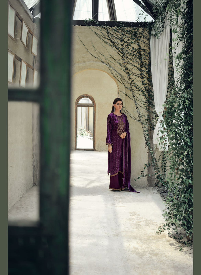 Varsha The Tales Of Tradition Velvet With Heavy Beautiful Work Stylish Designer Party Wear Salwar Kameez