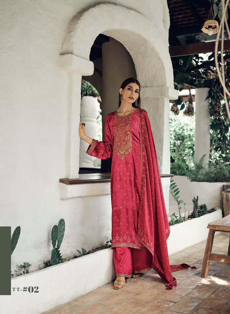 Varsha The Tales Of Tradition Velvet With Heavy Beautiful Work Stylish Designer Party Wear Salwar Kameez