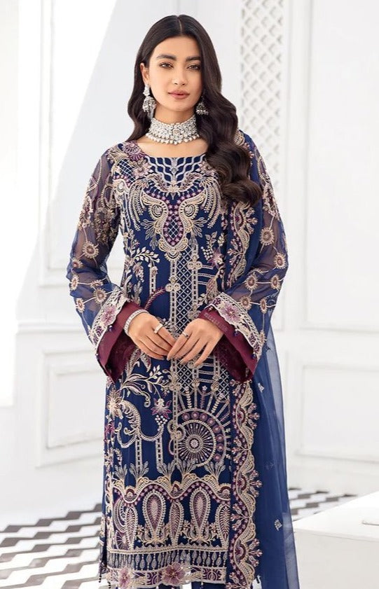 Cosmos Fashion Aayra Vol 2504 Georgette With Heavy Embroidery Work Stylish Designer Party Wear Salwar Kameez