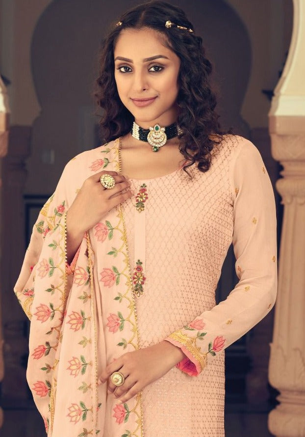 Eba Lifestyle  Ashpreet 1464 Georgette With Heavy Embroidery Work Stylish Designer Festive Wear Salwar Kameez