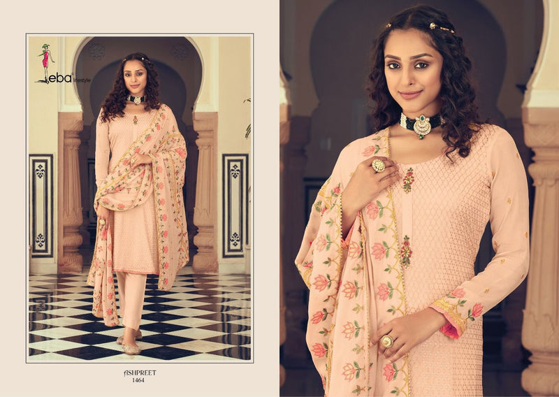 Eba Lifestyle  Ashpreet 1464 Georgette With Heavy Embroidery Work Stylish Designer Festive Wear Salwar Kameez