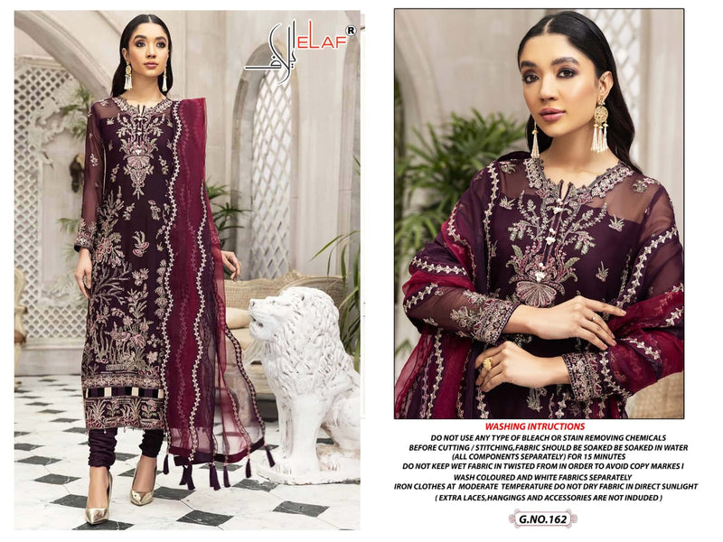 Elaf Dno 162 Butterfly Net With Heavy Beautiful Embroidery Work Stylish Designer Wedding Look Salwar Kameez