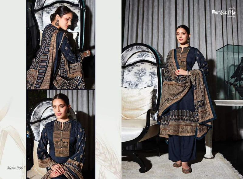Mumtaz Arts Mehr Pashmina With Beautiful Embroidery Work Stylish Designer Fancy Salwar Kameez