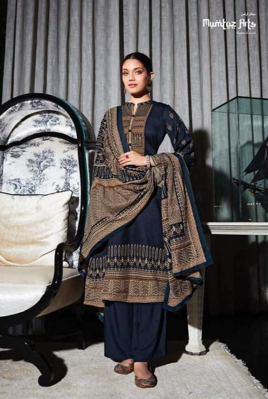 Mumtaz Arts Mehr Pashmina With Beautiful Embroidery Work Stylish Designer Fancy Salwar Kameez