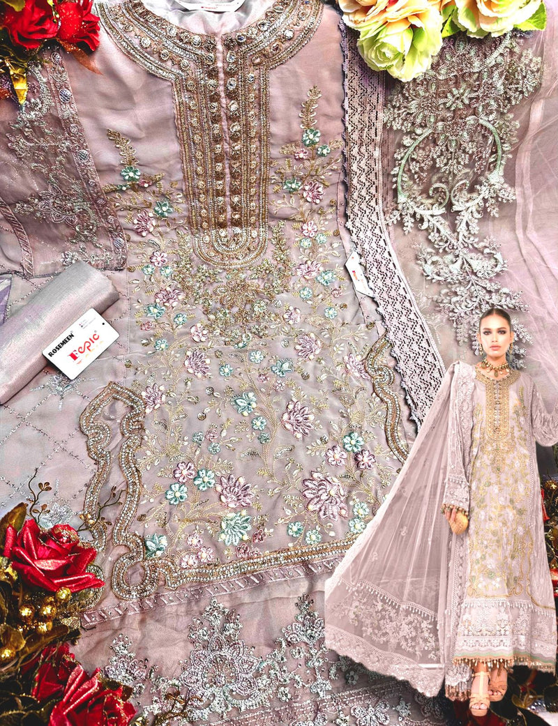 Fepic Rosemeen 60023 B Georgette With Beautiful Heavy Embroidery Work Stylish Designer Festive Wear Salwar Kameez