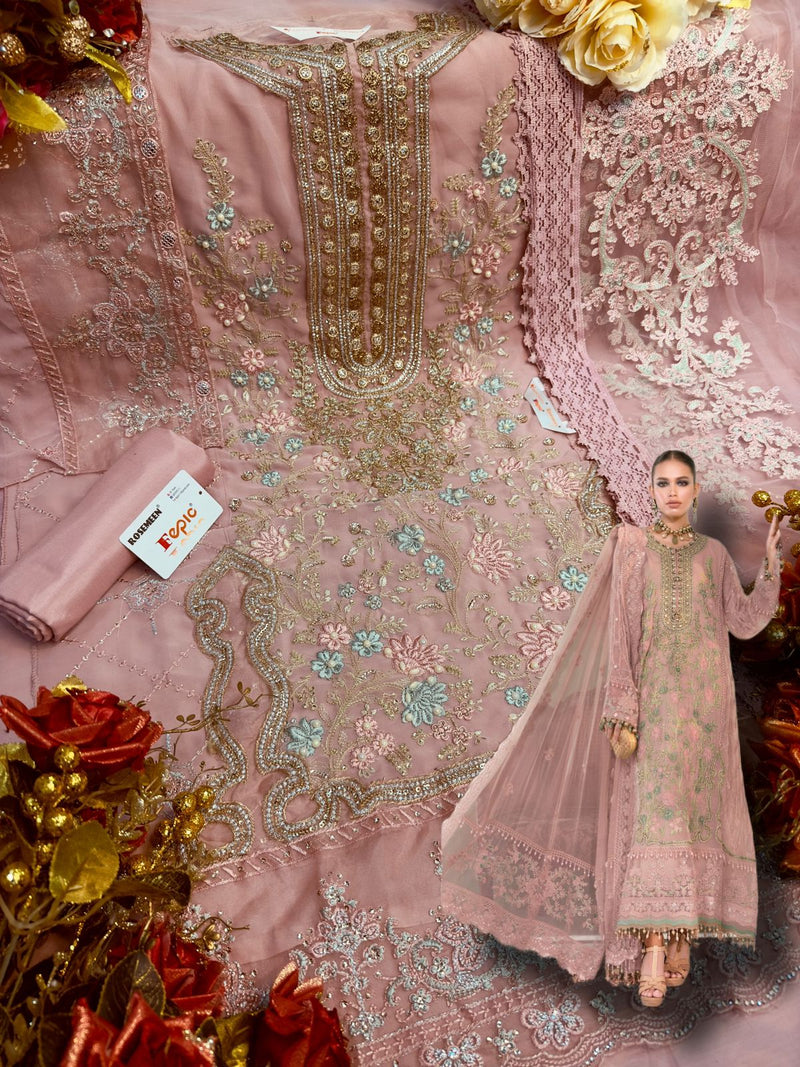 Fepic Rosemeen 60023 D Georgette With Beautiful Heavy Embroidery Work Stylish Designer Festive Wear Salwar Kameez