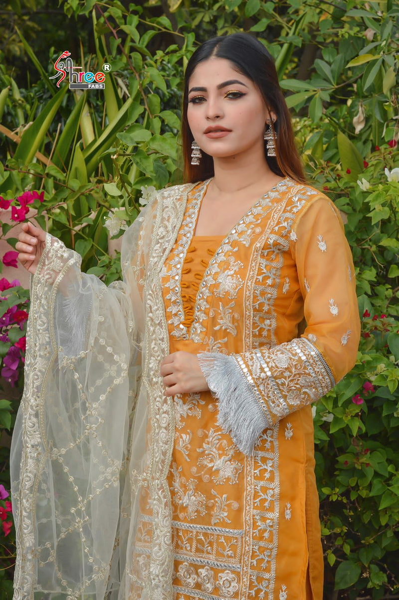 Shree Fabs Dno K 1422 Net With Beautiful Heavy Embroidery Work Stylish Designer Festive Wear Salwar Kameez