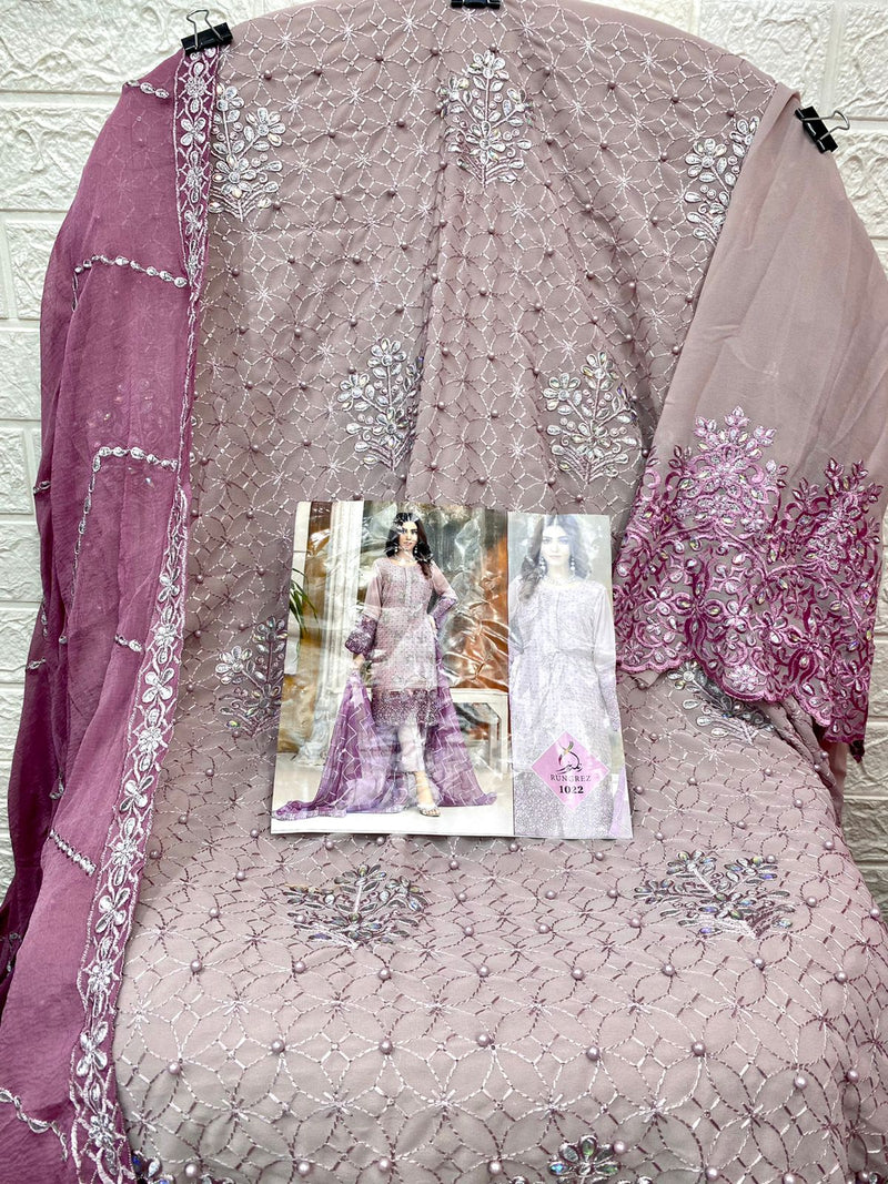 Rungrez Dno 1022 Georgette With Beautiful Embroidery Diamond Work Stylish Designer Pakistani Salwar Kameez