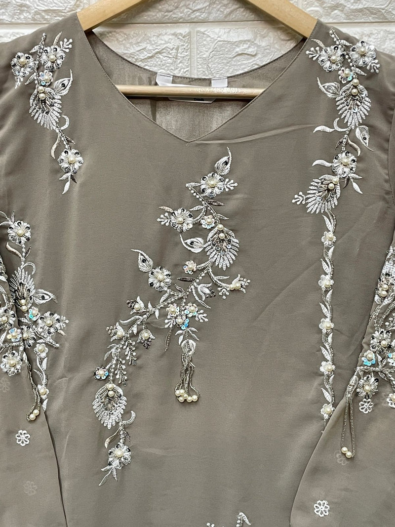 Laxuria Trendz Dno 1227 Georgette With Beautiful Heavy Embroidery Work Stylish Designer Party Wear Pret Kurti