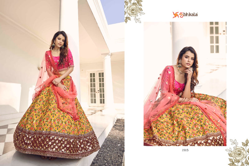 Shubhkala Guldasta 1915 Net With Heavy Beautiful Embroidery Work Stylish Designer Wedding Look Lehenga Choli