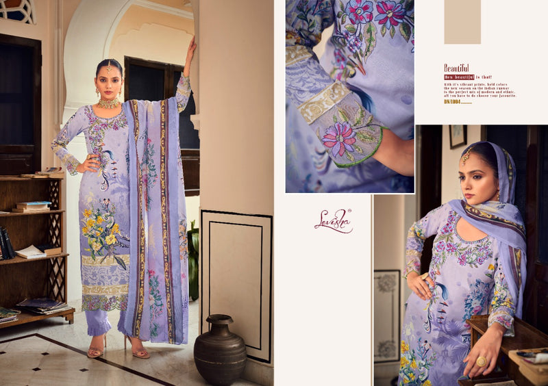 Levisha Mahefuz Pure Cotton With Heavy Embroidery Work Stylish Designer Pakistani Salwar Kameez