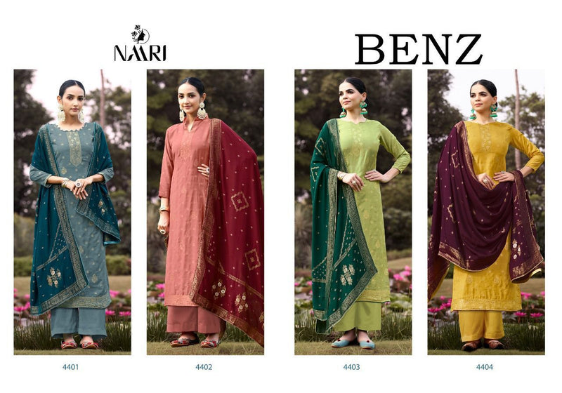 Nari Benz Muslin With Beautiful Fancy Work Stylish Designer Festive Wear Fancy Salwar Suit