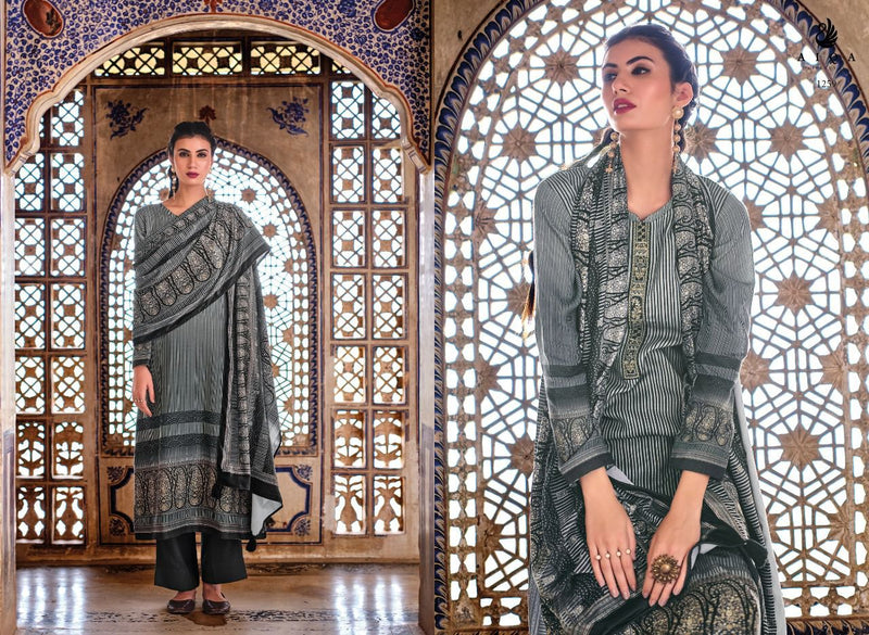 Aiqa Lifestyle Raika Pashmina With Beautiful Work Stylish Designer Pakistani Salwar Kameez