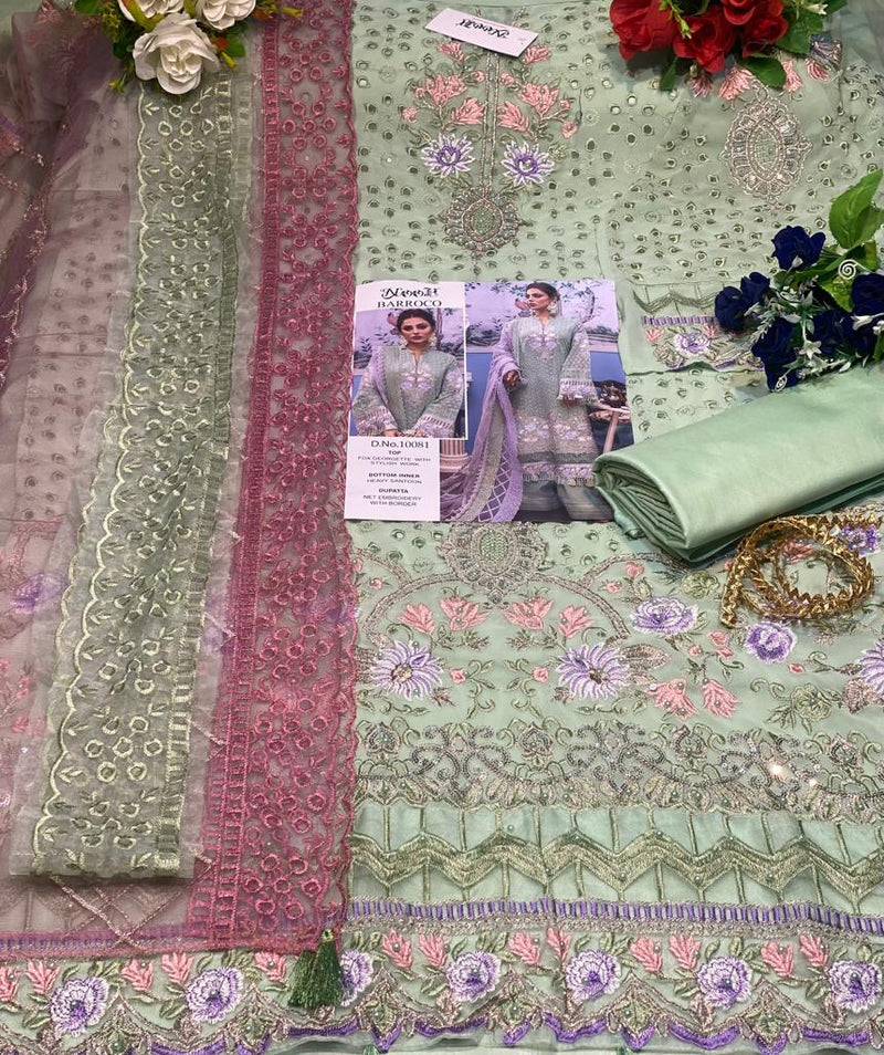 Noor Dno 10081 Georgette With Beautiful Fancy Embroidery Work Stylish Designer Wedding Wear Salwar Kameez