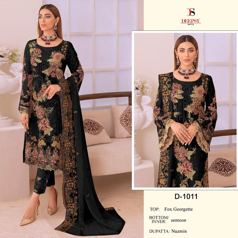 Deepsy Suit Dno 1011 Georgette With Beautiful Embroidery Work Stylish Designer Pakistani Salwar Kameez