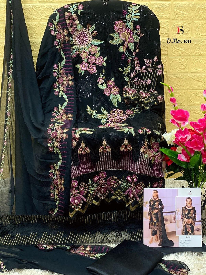 Deepsy Suit Dno 1011 Georgette With Beautiful Embroidery Work Stylish Designer Pakistani Salwar Kameez