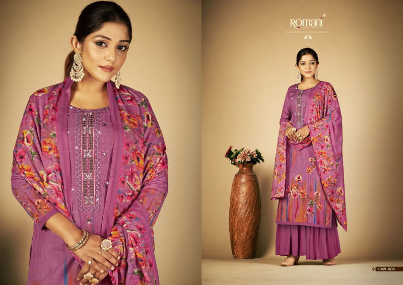 Romani Sabeena Pure Cotton With Heavy Embroidery Work Stylish Designer Casual Look Salwar Kameez
