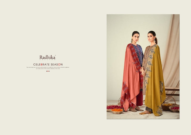 Radhika Fashion Bulbul Viscose With Beautiful Work Stylish Designer Casual Look Salwar Kameez