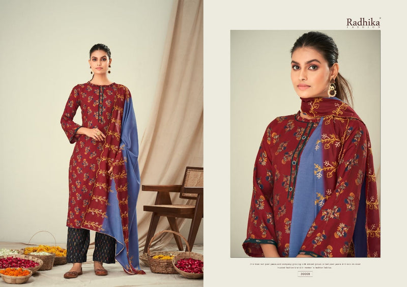 Radhika Fashion Bulbul Viscose With Beautiful Work Stylish Designer Casual Look Salwar Kameez