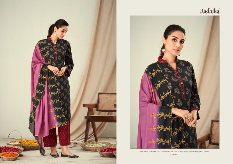 Radhika Fashion Bulbul Viscose With Beautiful Work Stylish Designer Casual Look Salwar Kameez