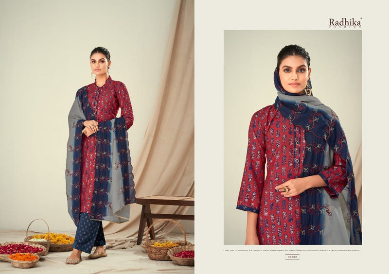 Radhika Fashion Bulbul Viscose With Beautiful Work Stylish Designer Casual Look Salwar Kameez