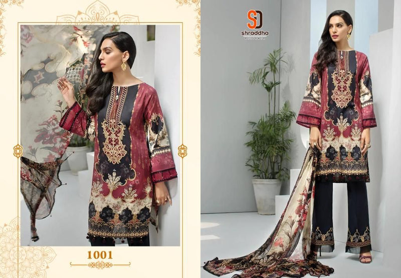 Sharaddha Designs Marjaan Pure Cotton With Beautiful Work Stylish Designer Pakistani Salwar Kameez