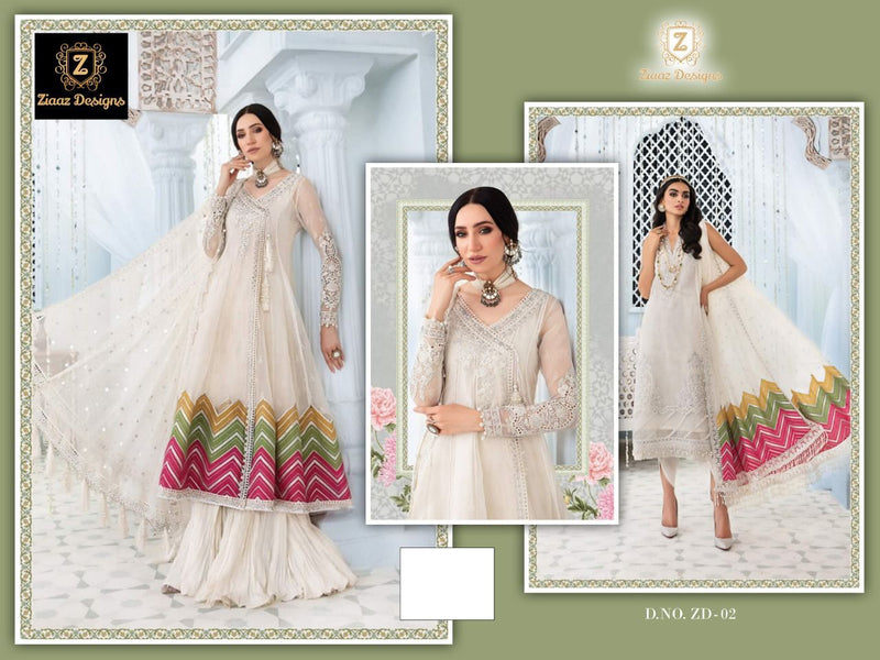 Ziaaz Dno Zd 02 Georgette With Embroidery Work Stylish Designer Festive Wear Long Gown