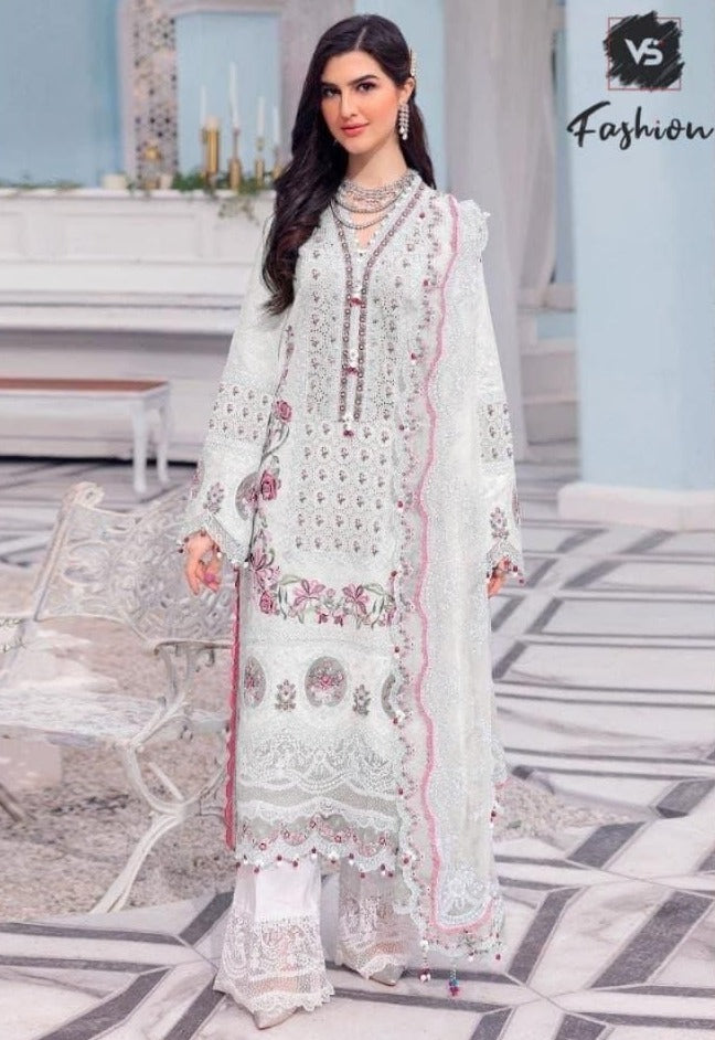 Vs Fashion Dno 1156 Pure Cotton With Heavy Work Stylish Designer Casual Look Fancy Salwar Kameez