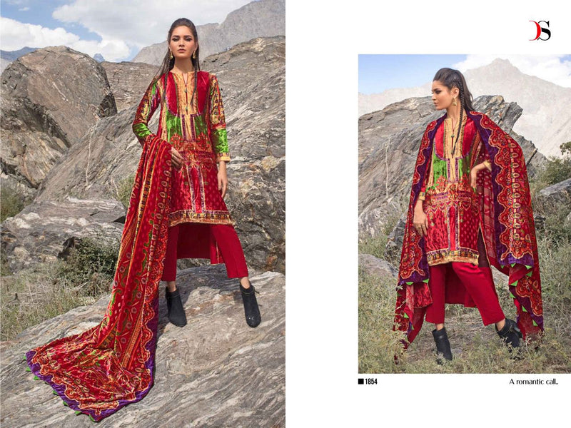 Deepsy Suit Shine Of Winter Velvet With Heavy Embroidery Work Stylish Designer Pakistani Salwar Kameez