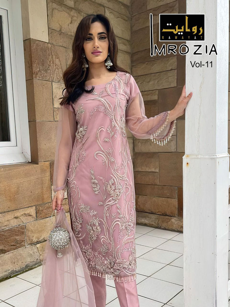 Rawayat  Imrozia Vol 11 Georgette With Heavy Embroidery Work Stylish Designer Beautiful Salwar Kameez