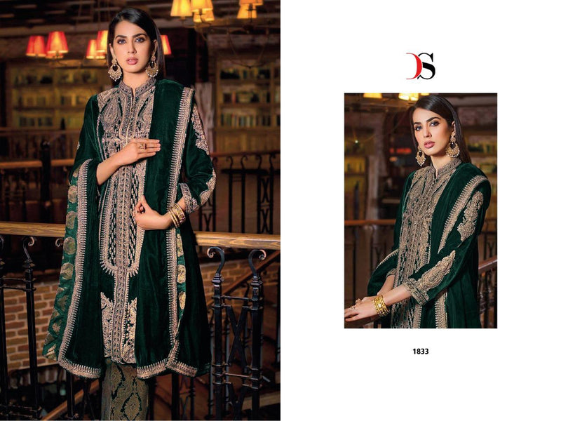 Deepsy Suit Anaya Vol 2 Velvet With Embroidery Work Stylish Designer Pakistani Salwar Kameez