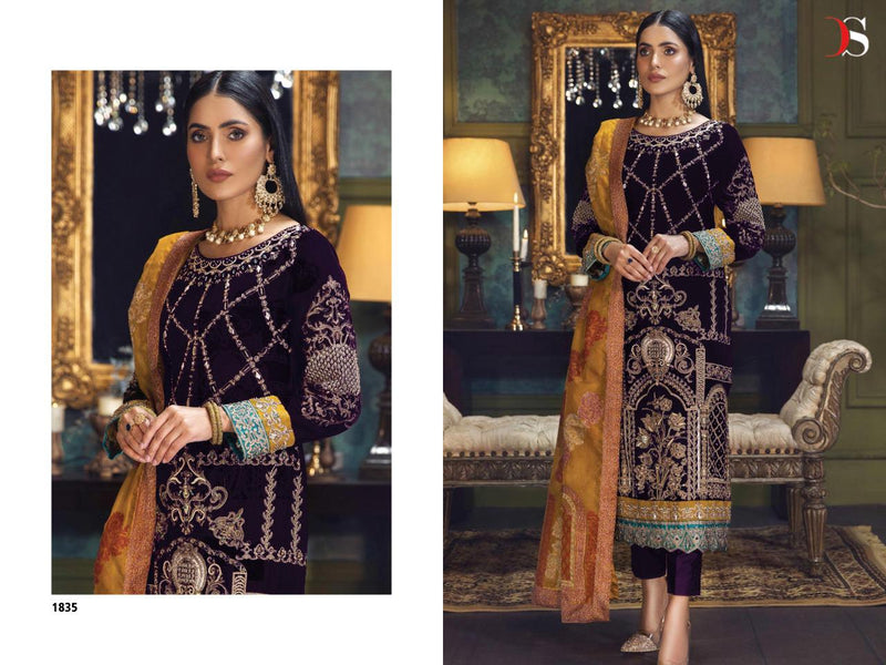 Deepsy Suit Anaya Vol 2 Velvet With Embroidery Work Stylish Designer Pakistani Salwar Kameez