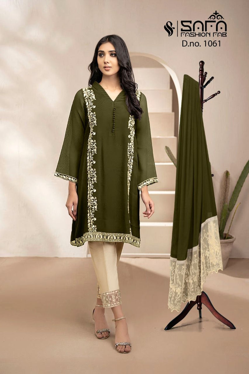 Safa Fashion Dno 1061 Georgette With Beautiful Work Stylish Designer Festive Wear Fancy Kurti