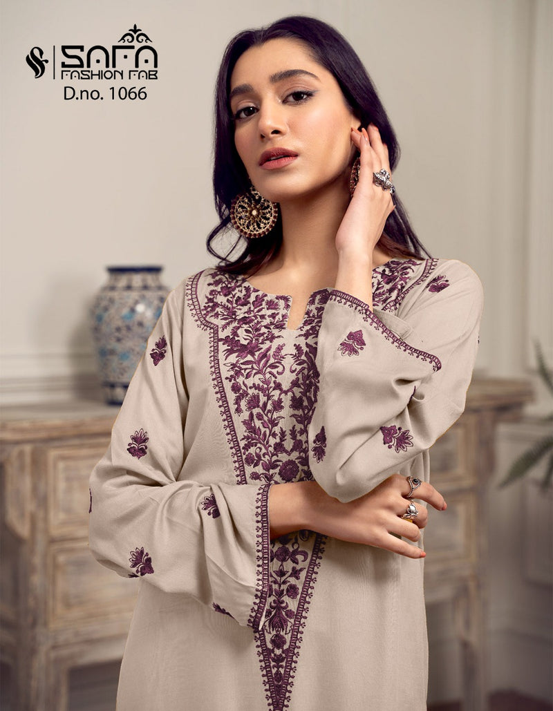 Safa Fashion Dno 1066 Georgette With Beautiful Embroidery Work Stylish Designer Party Wear Kurti