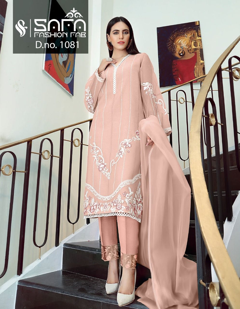 Safa Fashion Dno 1801 Georgette With Beautiful Fancy Work Stylish Designer Luxury Pret Kurti