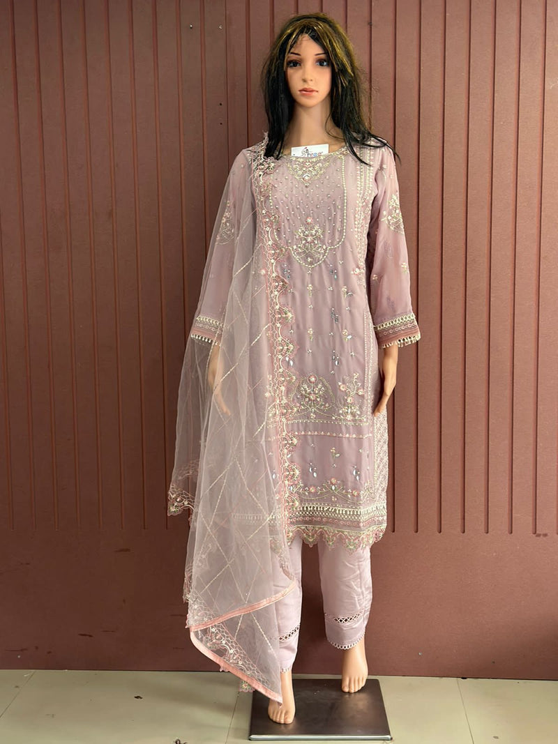 Shree Fabs Dno R 1055 Georgette With Heavy Embroidery Work Stylish Designer Fancy Salwar Kameez