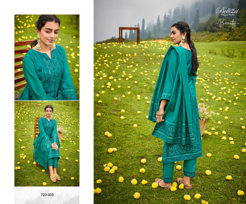 Belliza Kudrat Pashmina With Fancy Work Stylish Designer Festive Wear Attractive Look Salwar Kameez