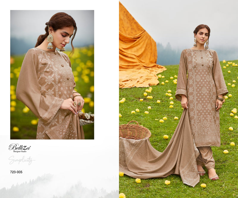 Belliza Kudrat Pashmina With Fancy Work Stylish Designer Festive Wear Attractive Look Salwar Kameez
